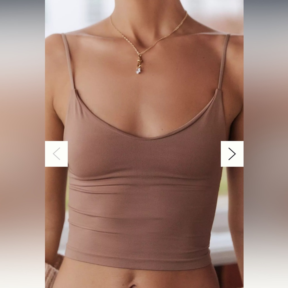 Anthropologie The LyreBird Skin Seamless V-Neck Tank